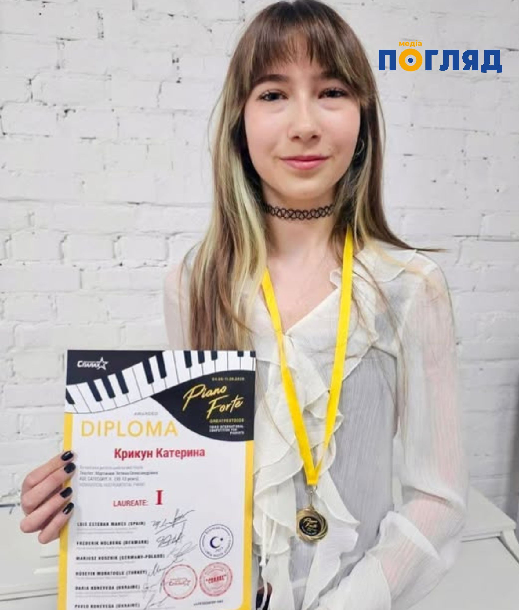 Юна піаністка з Бучі здобула перемогу на Міжнародному конкурсі 